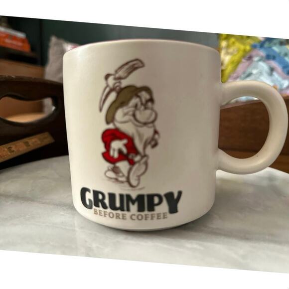Hallmark Disney Snow White & The Seven Dwarfs Grumpy Before Coffee Mug Cup - Picture 3 of 6